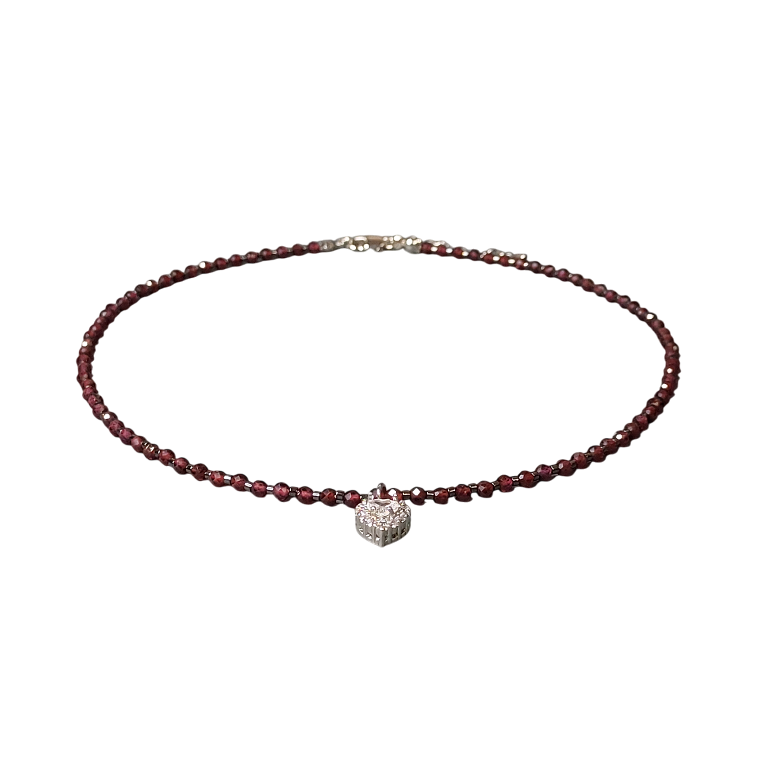 Жіночий гранатовий чокер